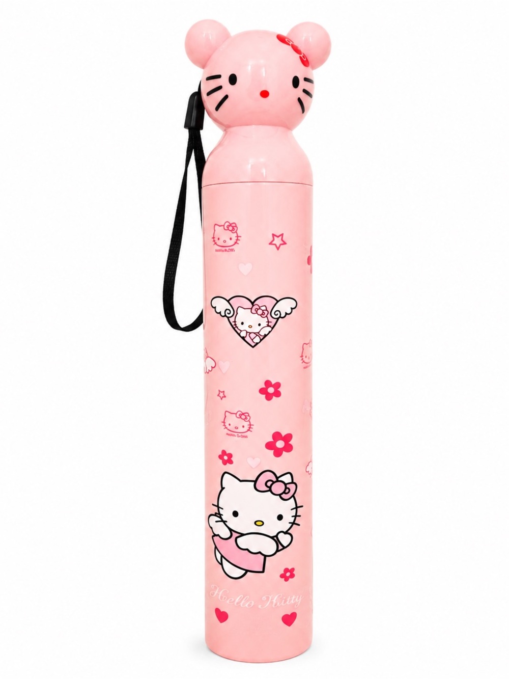 Hello Kitty Pink Folding Umbrella & Hard Case NWOT Cute Kawaii